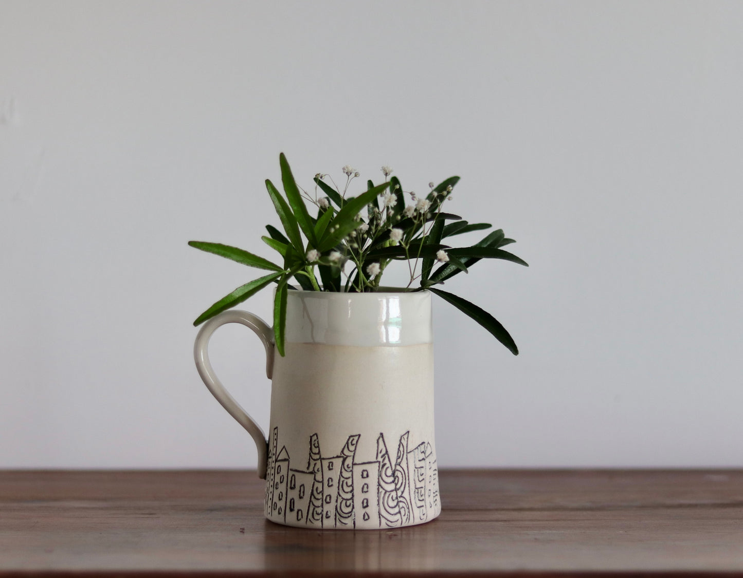 Mug - Cityscape - White
