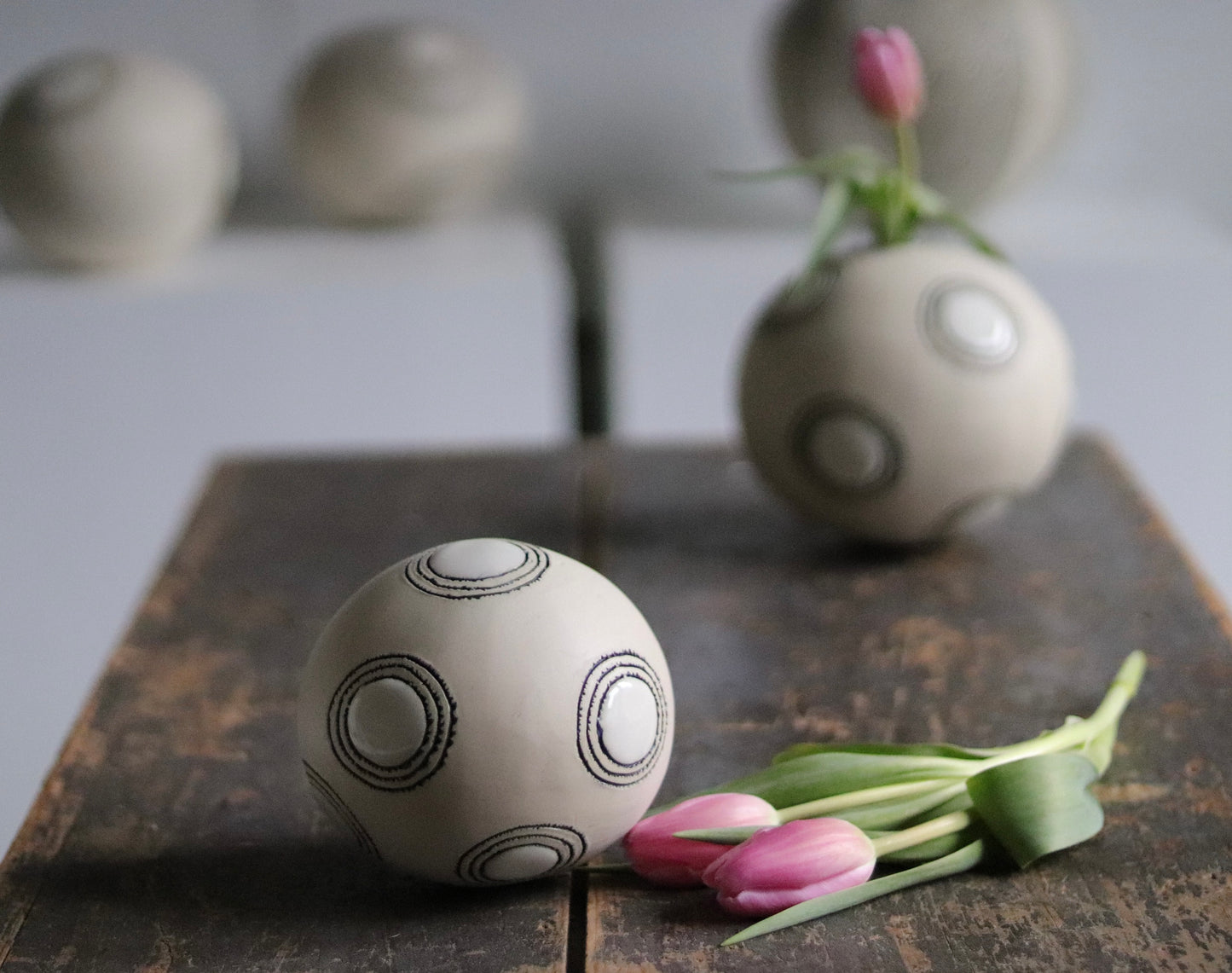 Orb - White - Circles - Extra Small