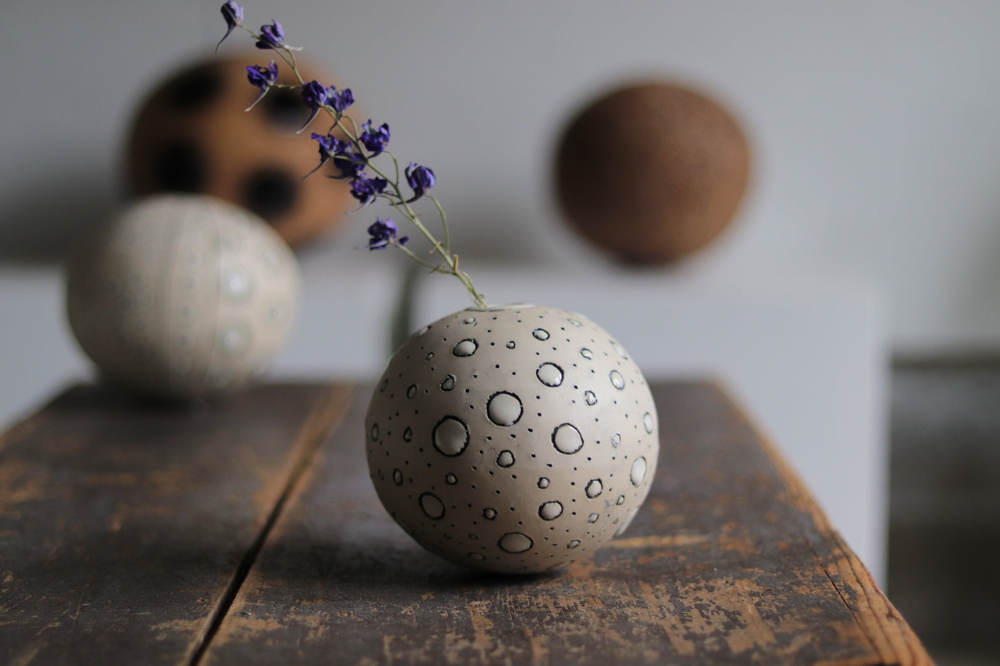 Orb - White - Dots - Small