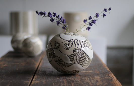 Orb - White - Abstract - Medium