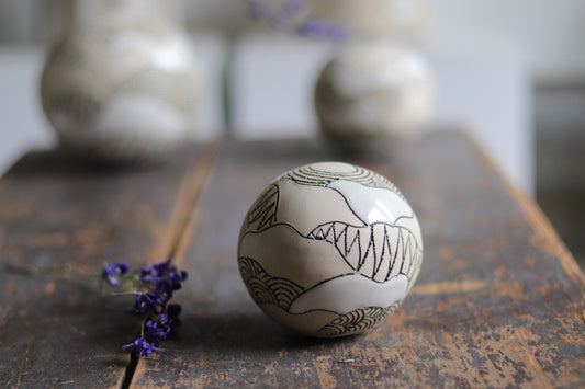 Orb - White - Abstract - Extra Small