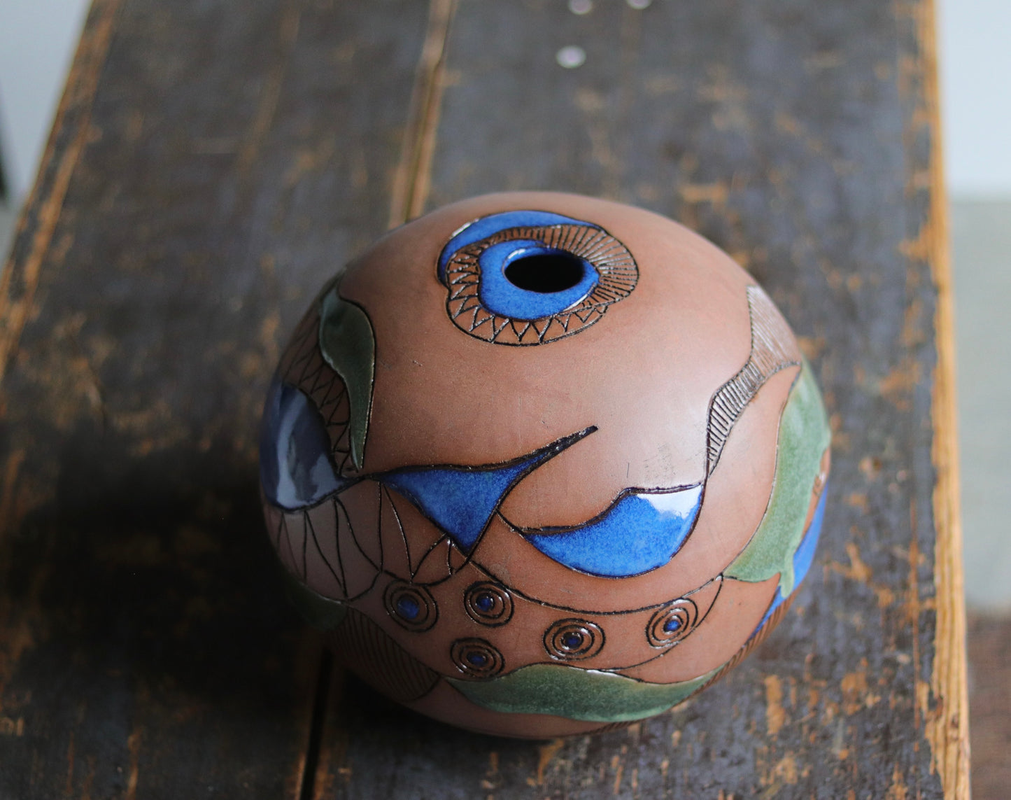 Orb - Dark Red - Abstract - Large