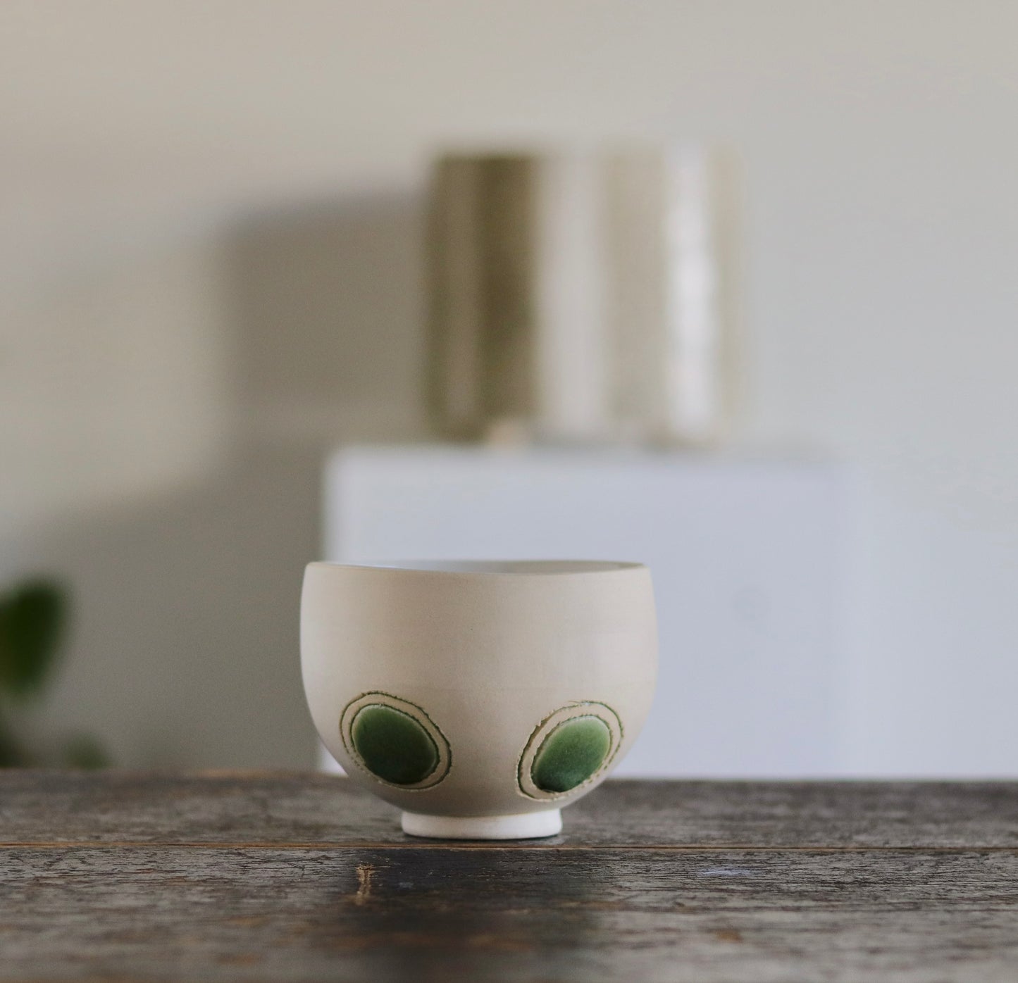 Bowl - Green Circles -Small