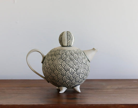 Teapot - White Scale