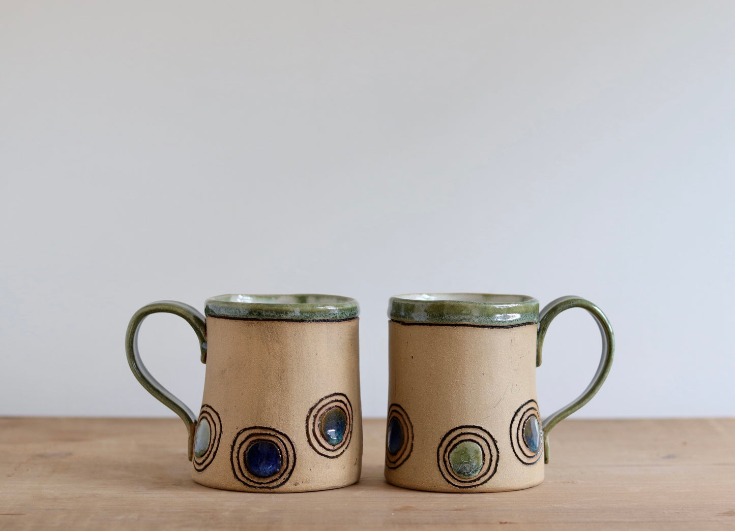 Mug with Circles - Blue, Green & Teal