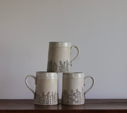 Mug - Cityscape - White
