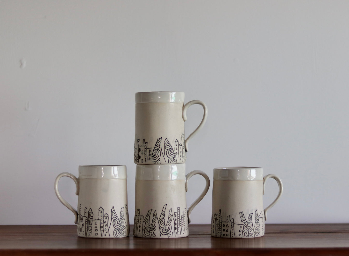 Mug - Cityscape - White