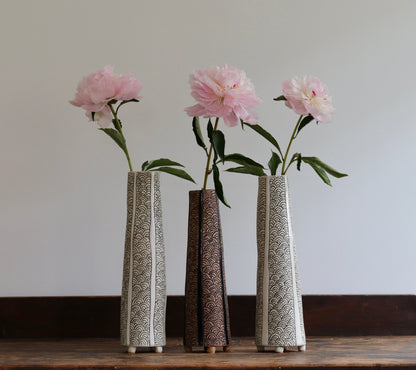 Vase - White Scale Design