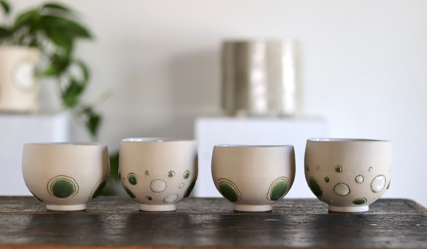 Bowl - Green Circles -Small