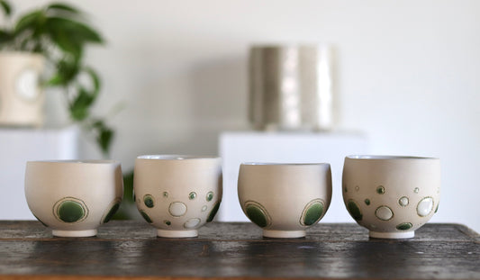 Bowl - Green Circles -Small