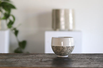 Bowl - White Scales - Small