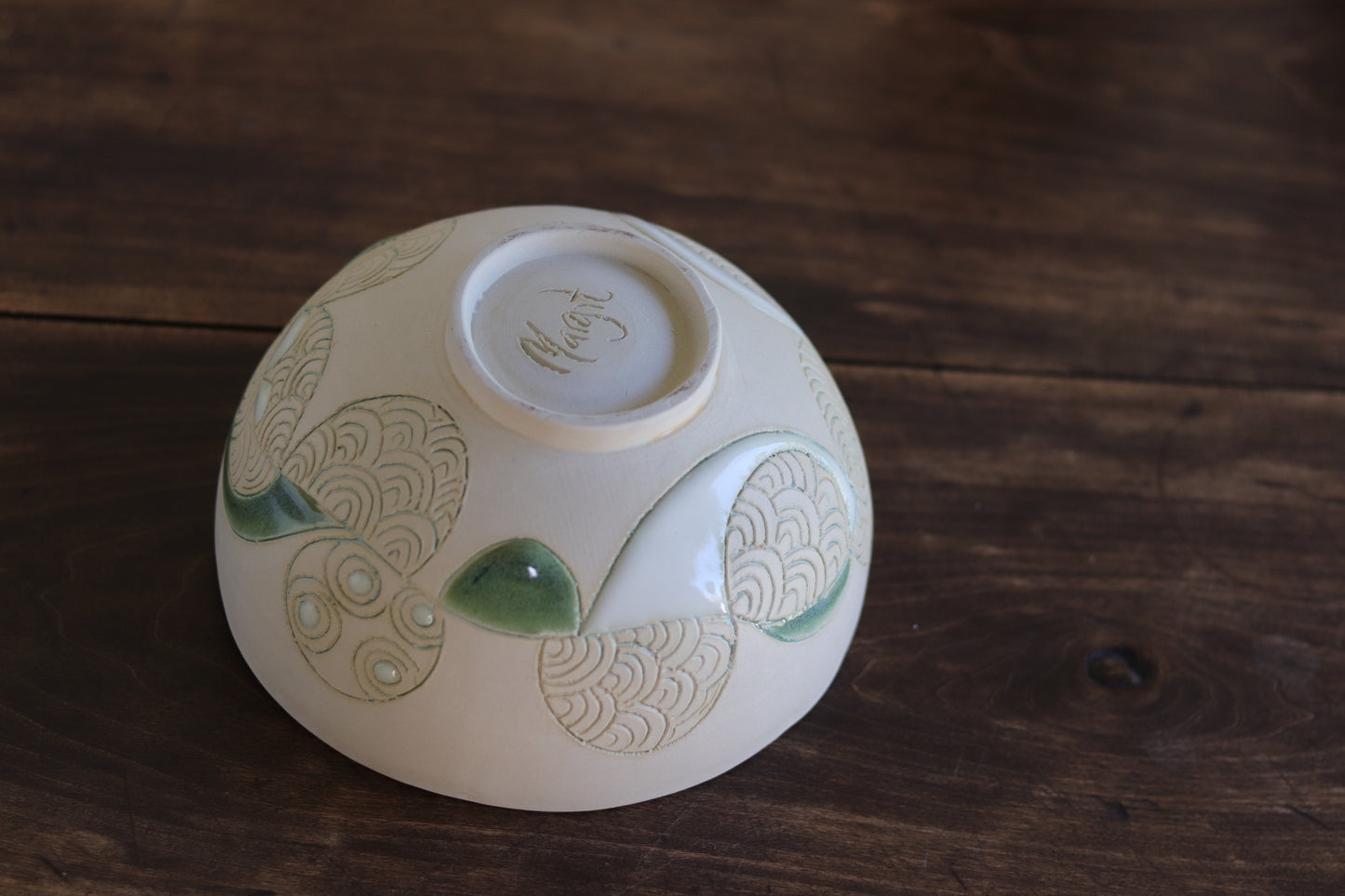 Bowl - White Abstract - Medium