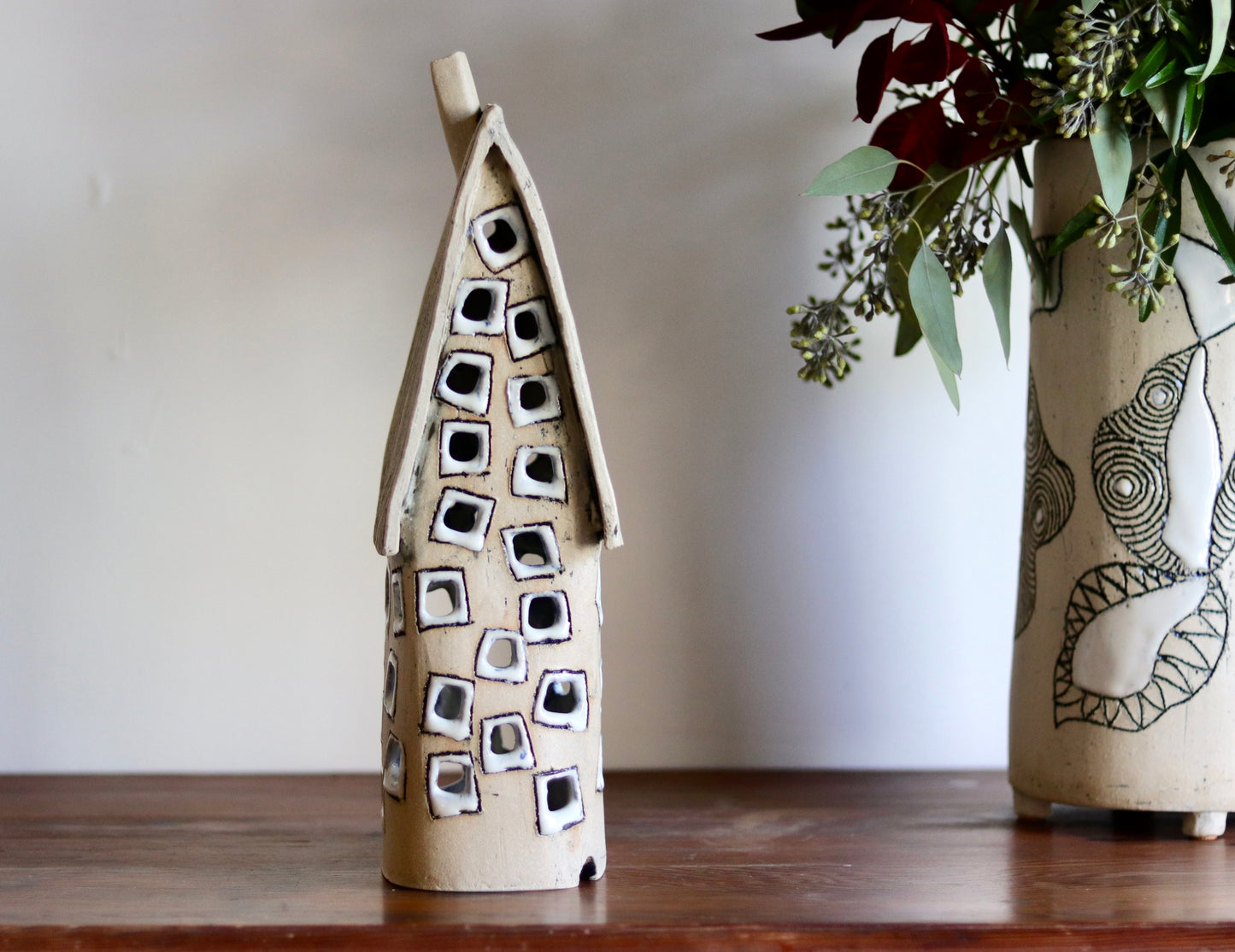 Lantern House - Tall with white windows