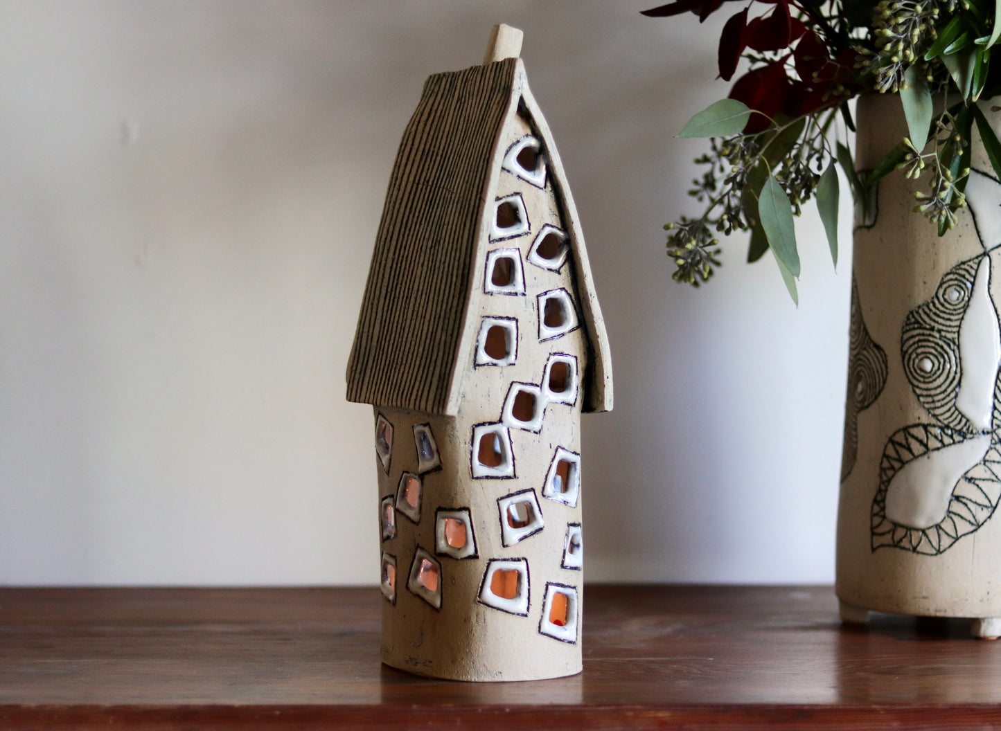 Lantern House - Tall with white windows