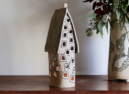 Lantern House - Tall with white windows