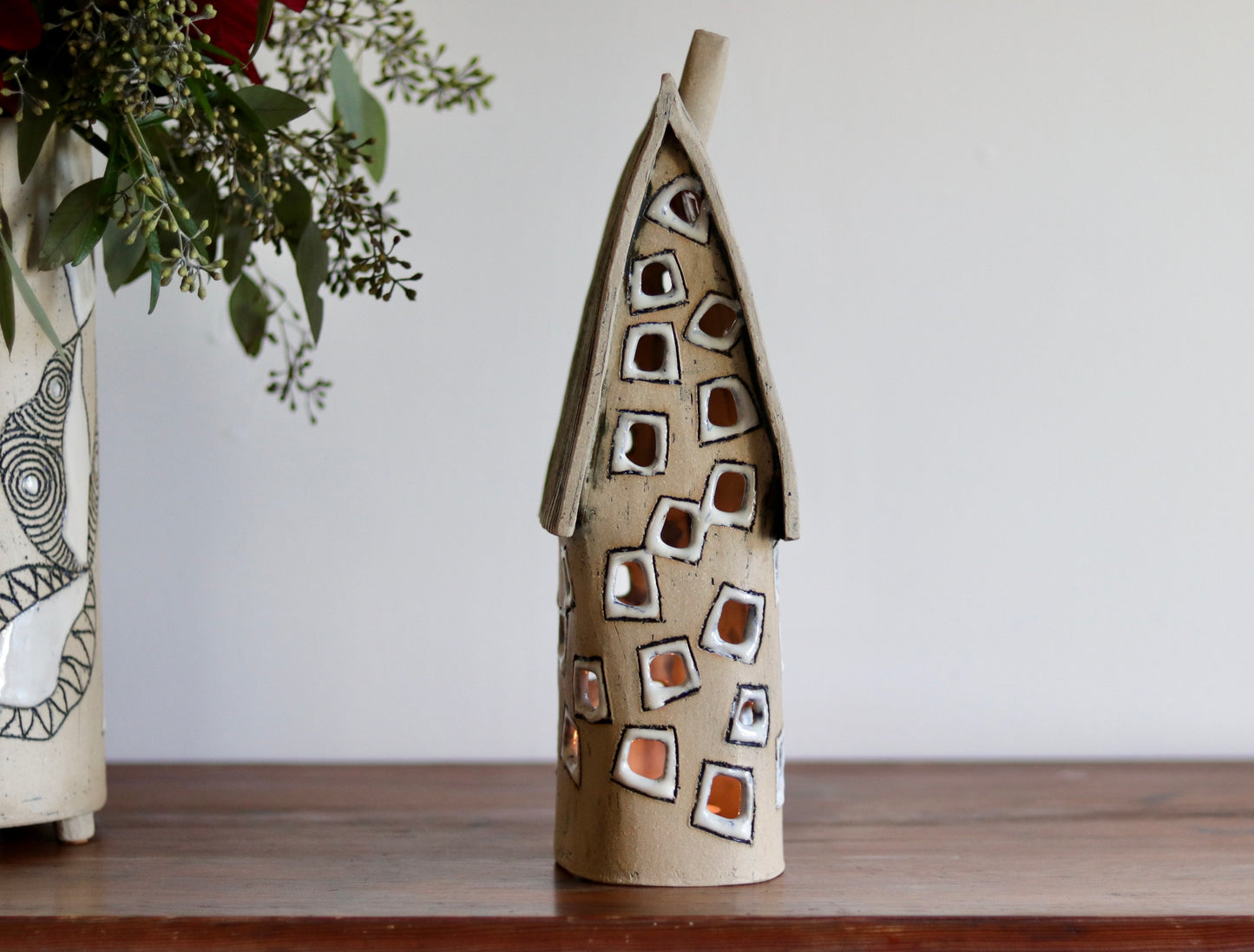 Lantern House - Tall with white windows