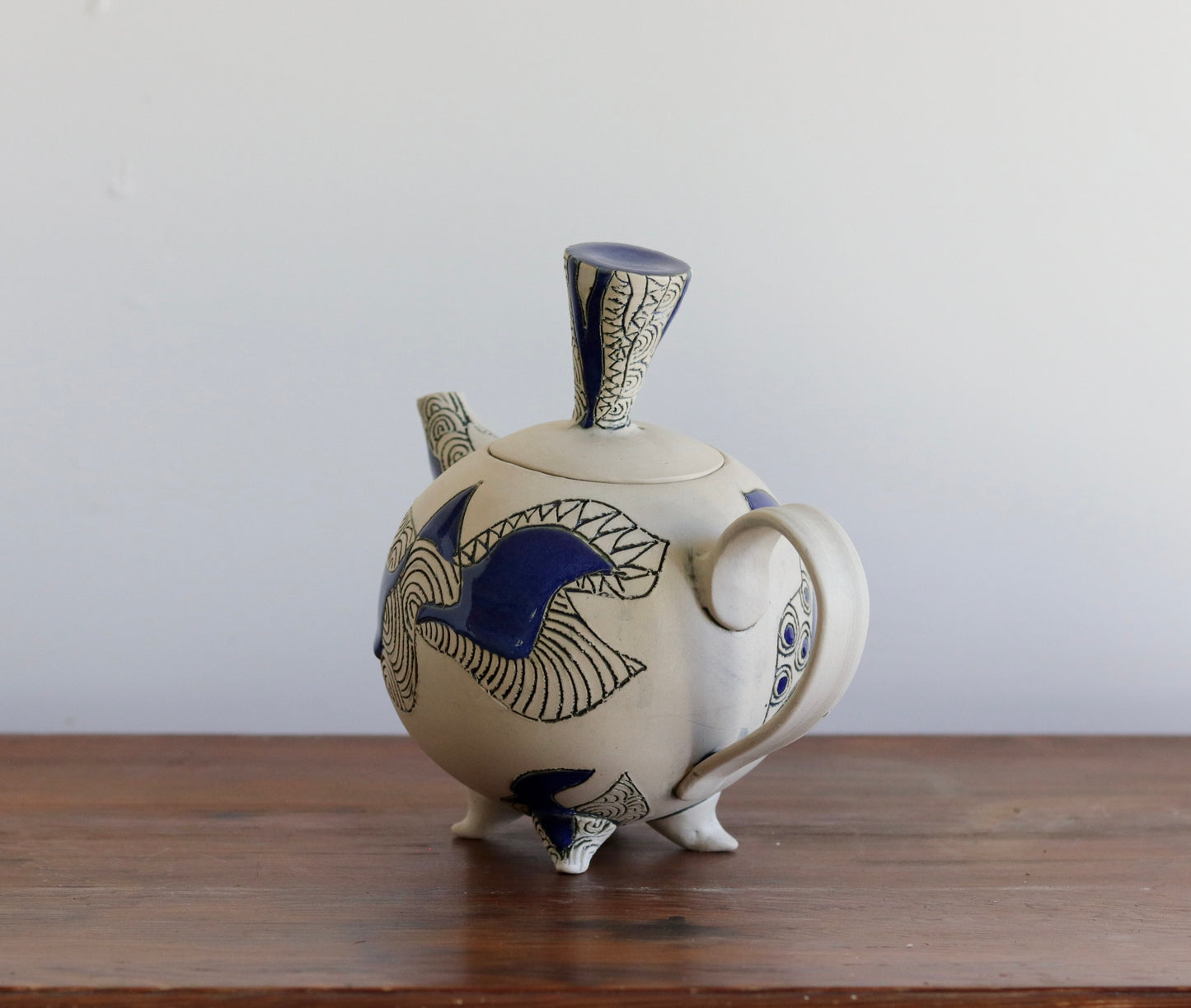 Teapot - Abstract w Blue