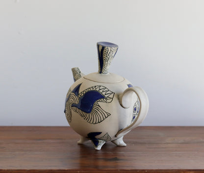 Teapot - Abstract w Blue