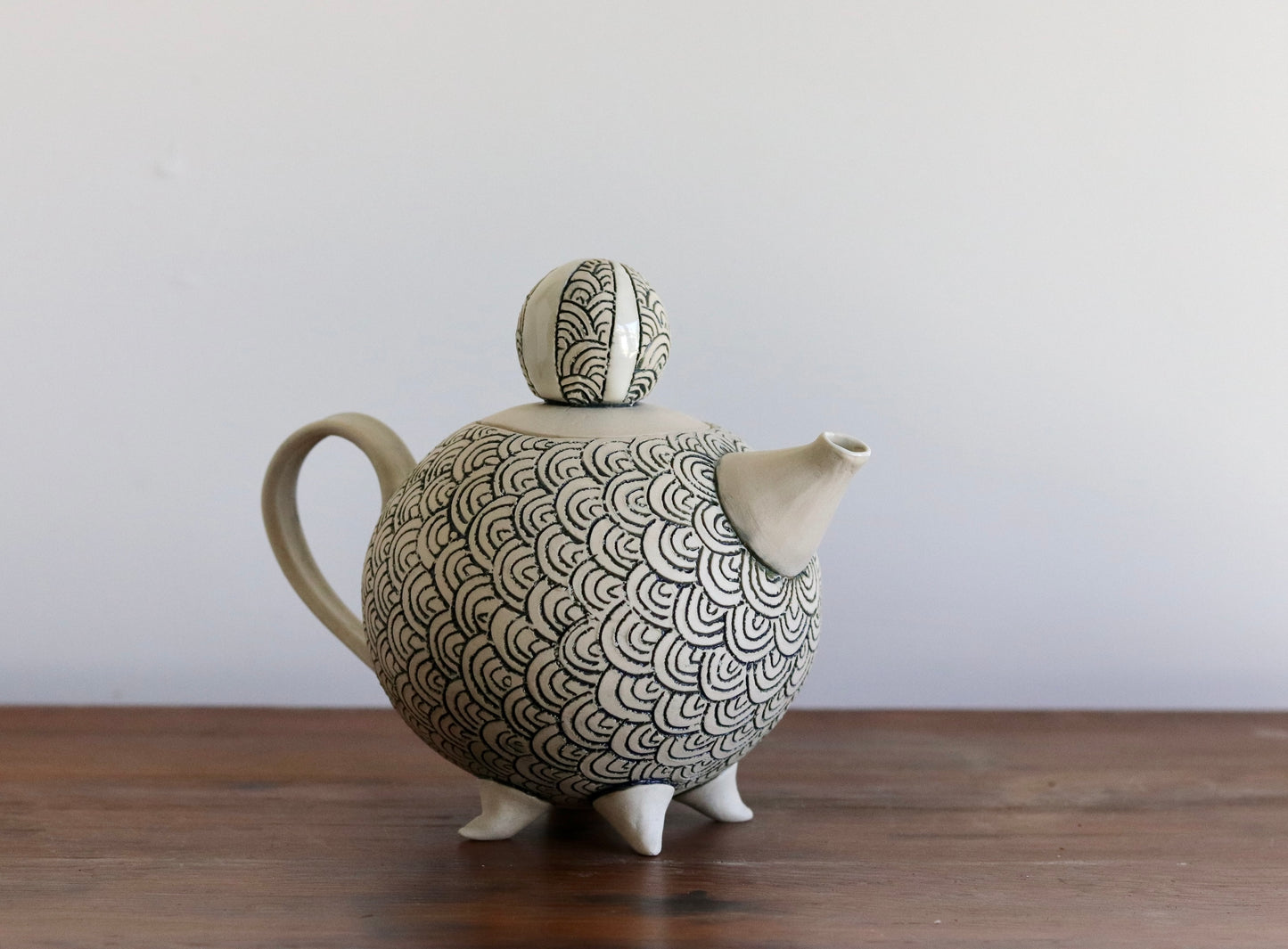Teapot - White Scale