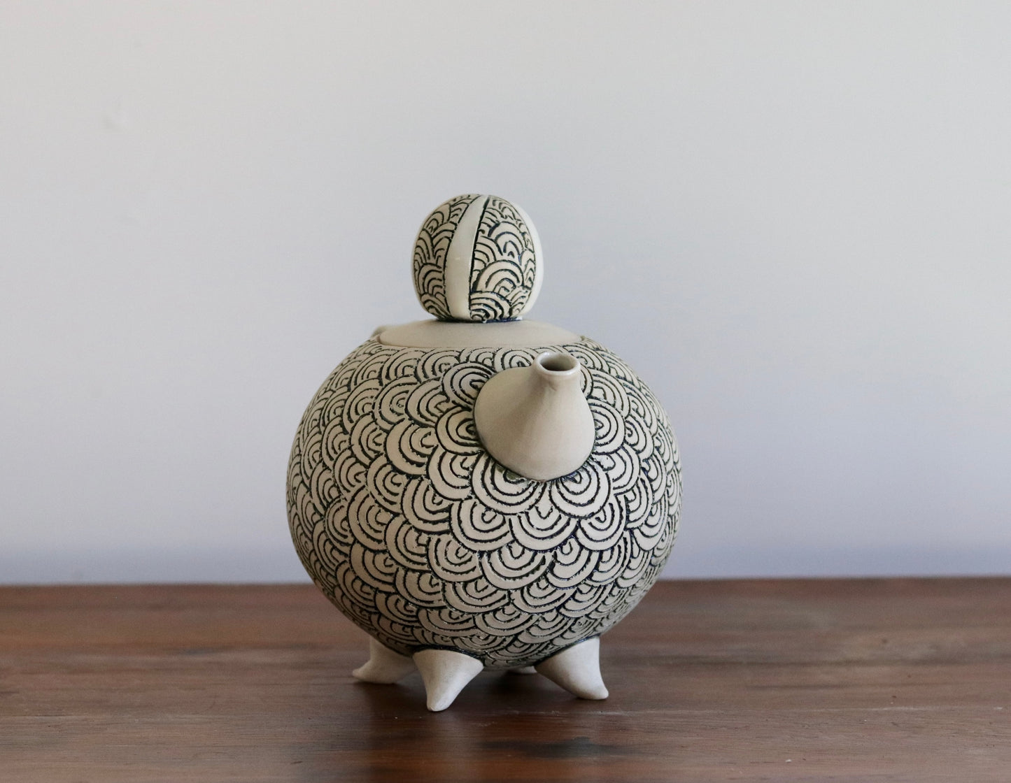 Teapot - White Scale