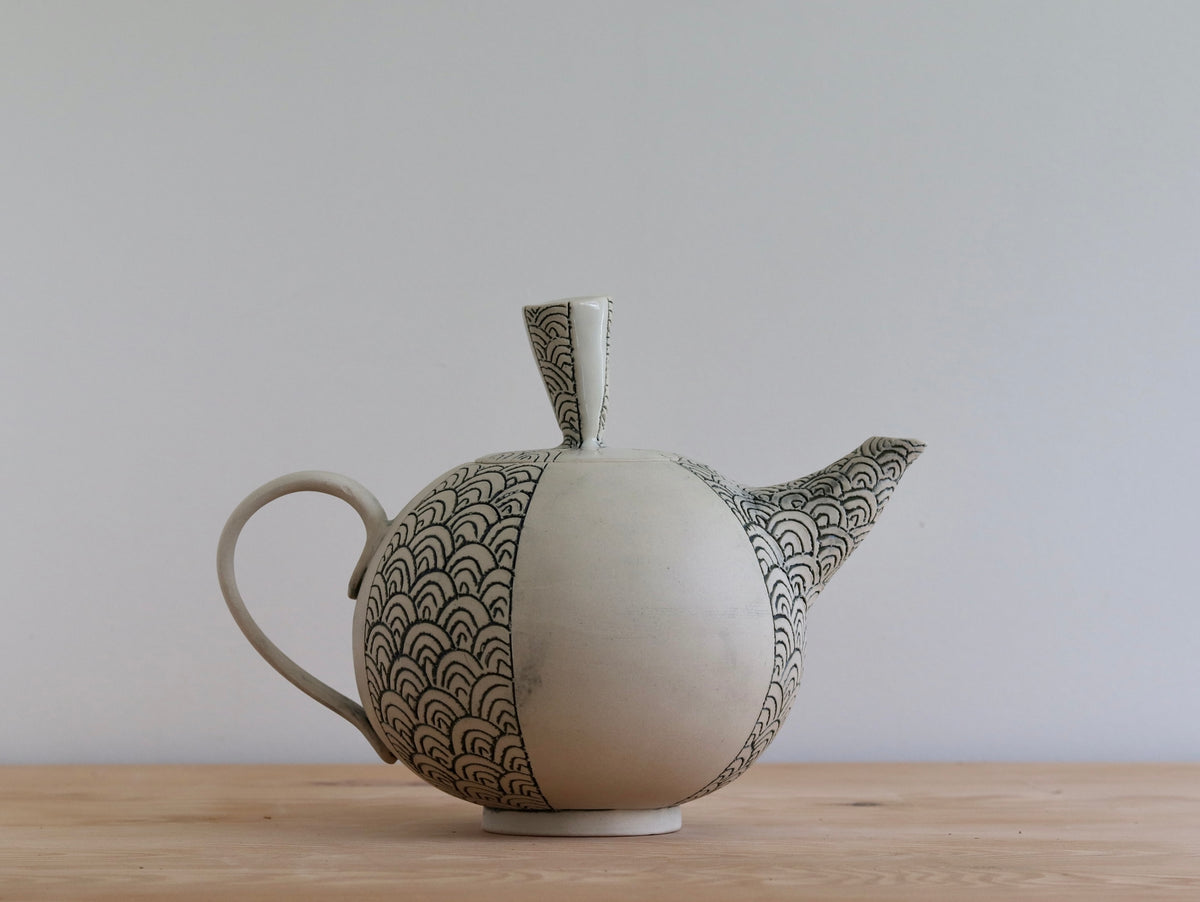 Teapot - White Scale