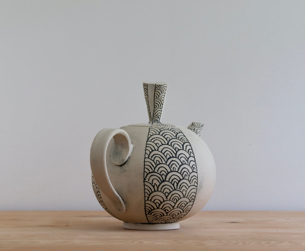 Teapot - White Scale