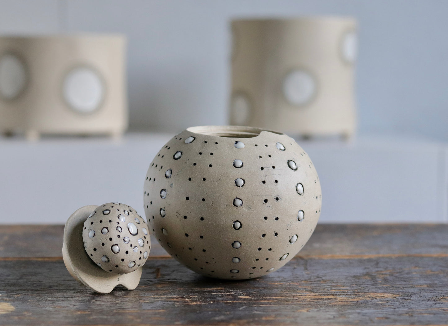 Urn - White Sea Urchin